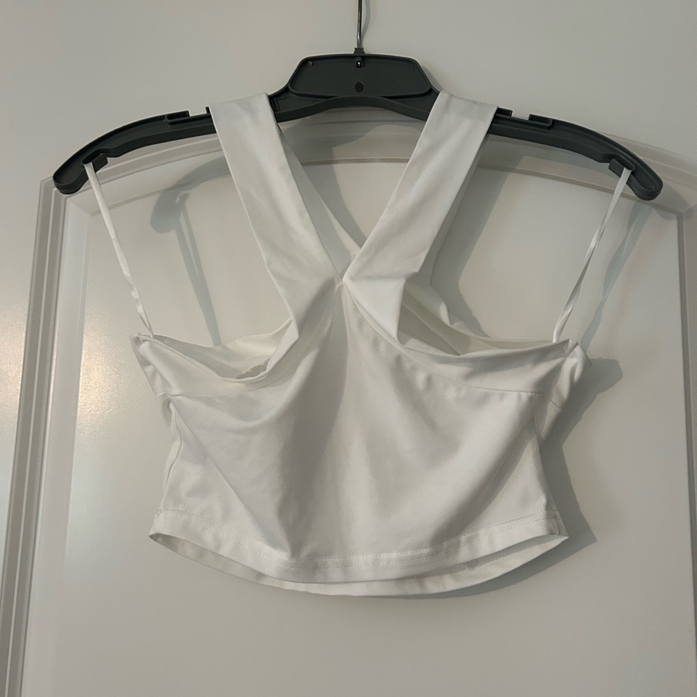 shein top, white, size 4
